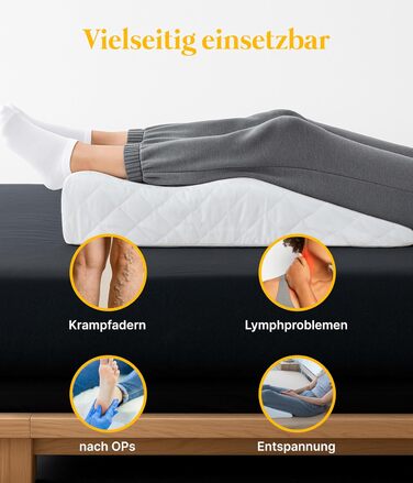 Подушка для ніг Medicline Ergonomisches Venenkissen - для кращого кровообігу та комфорту, Made in Germany