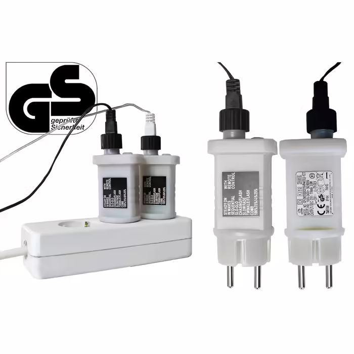 Світлодіодна гірлянда Gartenpirat 480 LED, теплий білий/бурштиновий, для вулиці, 38 м, зелений кабель, з таймером і пультом, режими та димер