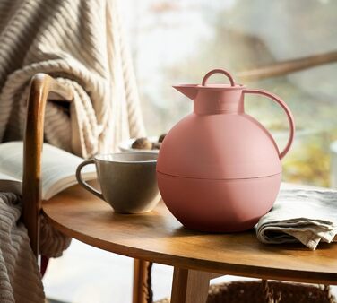 Термос Alfi Kugel 0.94л, 940 мл, Ash Rose - термоізоляційна керамічна колба, поворотний замок, дизайнерський, BPA-free