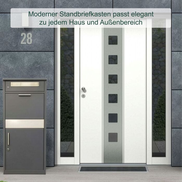 Скринька для листів Relaxdays з відділенням для пакунків