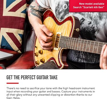 Focusrite Scarlett Solo 3rd Gen USB Аудіоінтерфейс для гітаристів, вокалістів та музикантів - Bundle