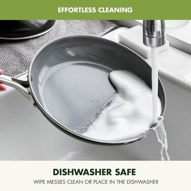 GreenPan Swift сковорода з керамічним антипригарним покриттям, 20.3 см, чорна