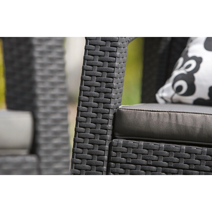 Комплект садових меблів Keter з пластику, сірий, 4 предмети