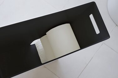 Стійка для зберігання туалетного паперу YAMAZAKI Tower для дому та ванної кімнати, сталева, чорна, одного розміру