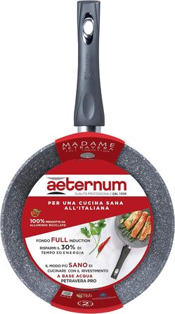 Сковорода Aeternum Madame Petravera алюмінієва з покриттям 20 см сіра