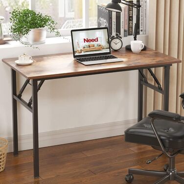 Розкладний стіл - комп'ютерний/письмовий стіл 120x60 см з металевим каркасом та ДСП, для дому та офісу