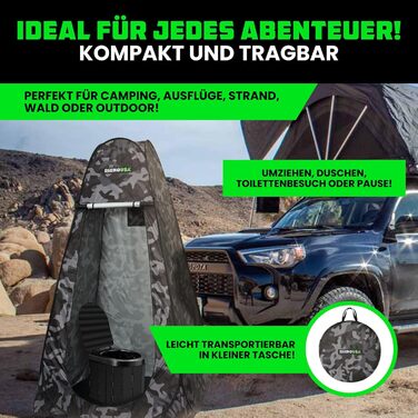Намет переносний Rhino USA Pop Up - Роздягальня, душ, туалет для кемпінгу та відпочинку на природі. Легкий, водонепроникний, швидкий монтаж.