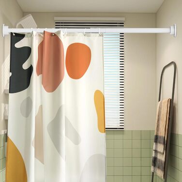 Карниз для душових штор ONPIRA Телескопічна штанга в 3 кольорах і 5 довжині Від 40-240 см на вибір Довжина без свердління (125-240 см, білий)