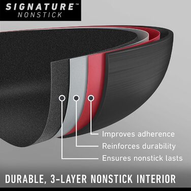 Набір каструль та сковорідок Calphalon 10 предметів з антипригарним покриттям, нержавіюча сталь, безпечний для миття в посудомийній машині, металевий посуд, PFOA-free, чорний