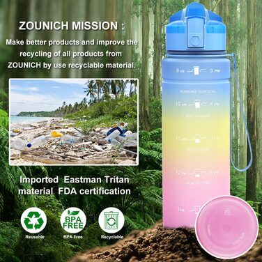 Дитяча пляшка ZOUNICH герметична 700 мл BPA free