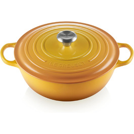 Каструля Le Creuset Signature з чавуну, 28 см, 4.9 л, для всіх плит, включаючи індукційну, Nectar