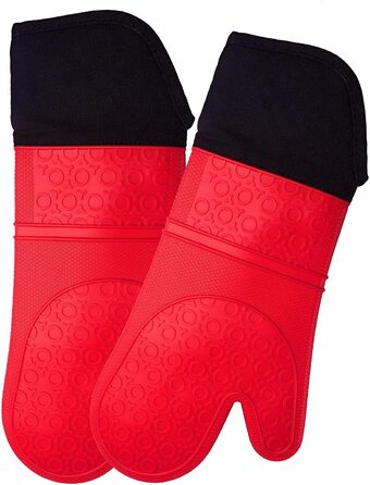 Кухонні рукавиці AVANA - термостійкі, нековзні, до 350C - червоні