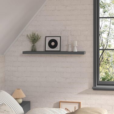 Полиця настінна WOLTU Wandboard RG9315sz для CD, DVD, книг, офісу, вітальні, спальні, кухні - дерев'яна