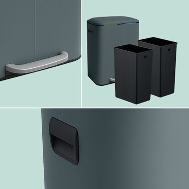 Відро для сміття Relaxdays з двома відділеннями