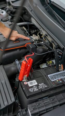 Osram BATTERYstart 400: Літієвий пусковий пристрій 2000A 12V з Powerbank для бензинових та дизельних двигунів (до 8L бензин, 4L дизель), 16800mAh