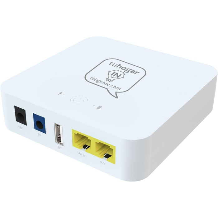 Mini UPS з внутрішньою батареєю високої ємності: 5V/9V/12V/PoE виходи для роутерів, камер, сигналізації