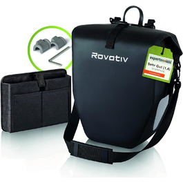 Багажна полиця Rovativ Pannier 25 літрів 100 водонепроникна сумка-кофр для ефективного захисту від вологи Світловідбиваючий кофр Водонепроникний з максимальним простором для зберігання