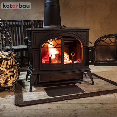 Підставка під камін KOTARBAU® 40 x 60 см з антикварної міді, сталь з порошковим покриттям. Захист підлоги для каміна, сталевий лист, захист від бруду, лист для золи.