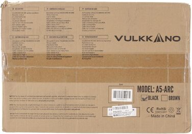 Активний динамік VULKKANO A5 ARC, 5.25 низькочастотний динамік, Bluetooth 5.0, HDMI ARC, HiFi, вихід на сабвуфер, чорний