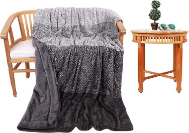 Розкішна затишна ковдра Betz, ковдра для вітальні XXL, розмір Монако 150x200 см, сірий колір