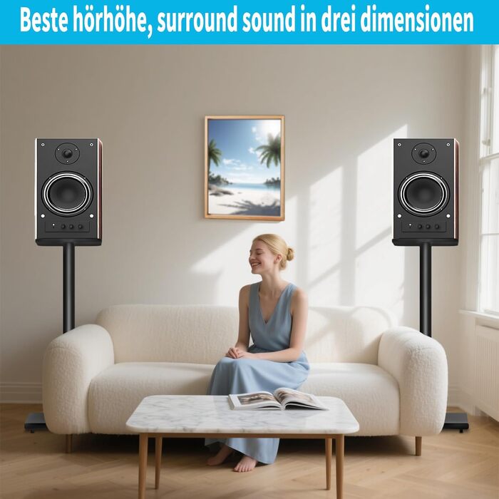 Підставка для колонок OUUTMEE, пара, до 10 кг, з кабельною організацією, сумісна з різними моделями, без регулювання висоти