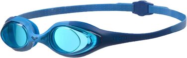 Спортивні окуляри для плавання для дітей унісекс на арені (захист від ультрафіолету, захист від туману, жорсткі лінзи), сині-світло-блакитні-сині (78), комплект з футляром