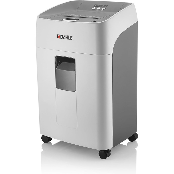 Шредер Dahle ShredMATIC 90 з автоподачею паперу, P-4, 300 аркушів, світло-сірий/сірий, без масла, без обслуговування