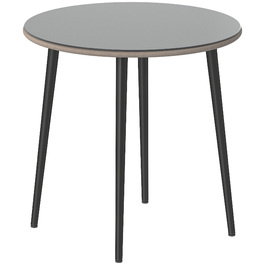 Садовий стіл зі сталі, буфет-стіл зі сталевим каркасом, обплетенням з PE-ротангу, регульованими ніжками, на 4 особи, 80 x 80 x 74 см, сірий