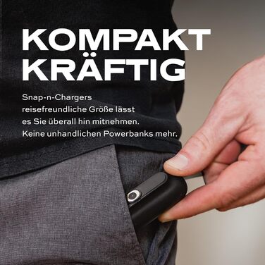 Універсальна батарея STATIK Snap-N-Charge - Елегантний дизайн - Швидкий Power Bank - Бездротова зарядка для пристроїв