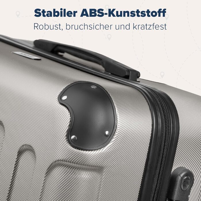 Набір валіз TRVLMORE: 2 валізи (ручна поклажа, шампань)