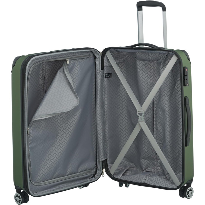 Чемоданний набір Travelite City з 4 колесами, зелений (L/M)