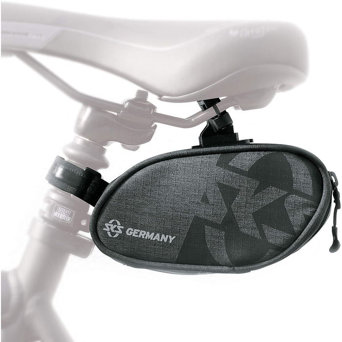 Кофри SKS GERMANY TRAVELLER EDGE для трекінгових та міських велосипедів, велоаксесуари (сумка з водовідштовхувальної тканини, з міні-петлею-насосом, застібкою на липучці & Easy-Zip) (сумка-сідло TRAVELLER CLICK 800 мл)