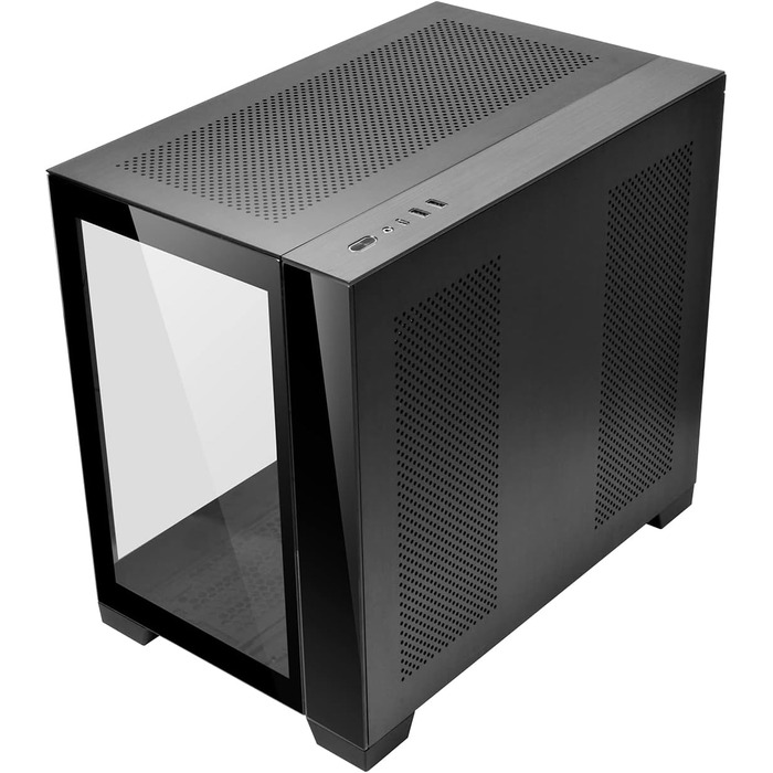 Корпус для ПК Lian Li O11 Dynamic Mini Midi-Tower, загартоване скло, чорний