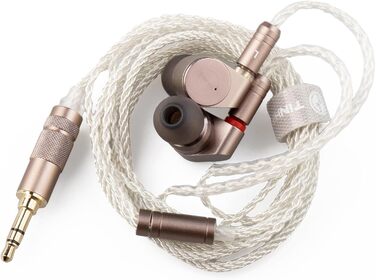 Навушники TIN Audio T2 HiFi IEM, нейтральний звук, знімний 2-контактний кабель, навушники T2