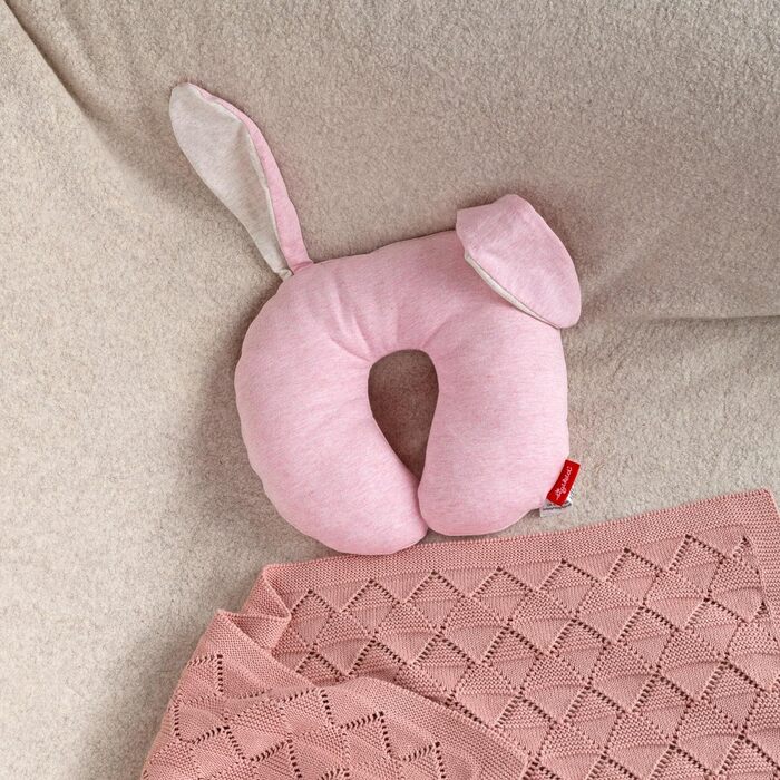 Подушка для шиї Lolo Lombardo (рожевий/кролик) від 1 року
