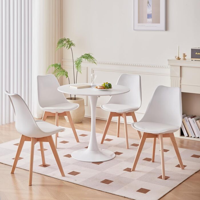 Стільці для їдальні GrandCA HOME, дерев'яні, з масиву бука, в стилі ретро, 6 шт.