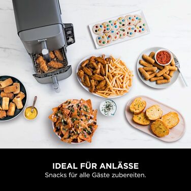 Фритюрниця Ninja Foodi FlexDrawer AF500EUCP: 7-в-1, Dual Zone, Airfryer з подвійними зонами, чорний & мідний колір