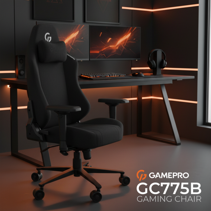 Крісло ігрове GamePro GC775B Fabric Black