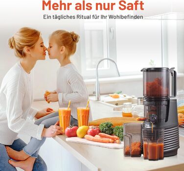 Професійний шнековий соковичавник Slow Juicer Pro для цілих фруктів та овочів – тиха робота, легке очищення, з рецептами