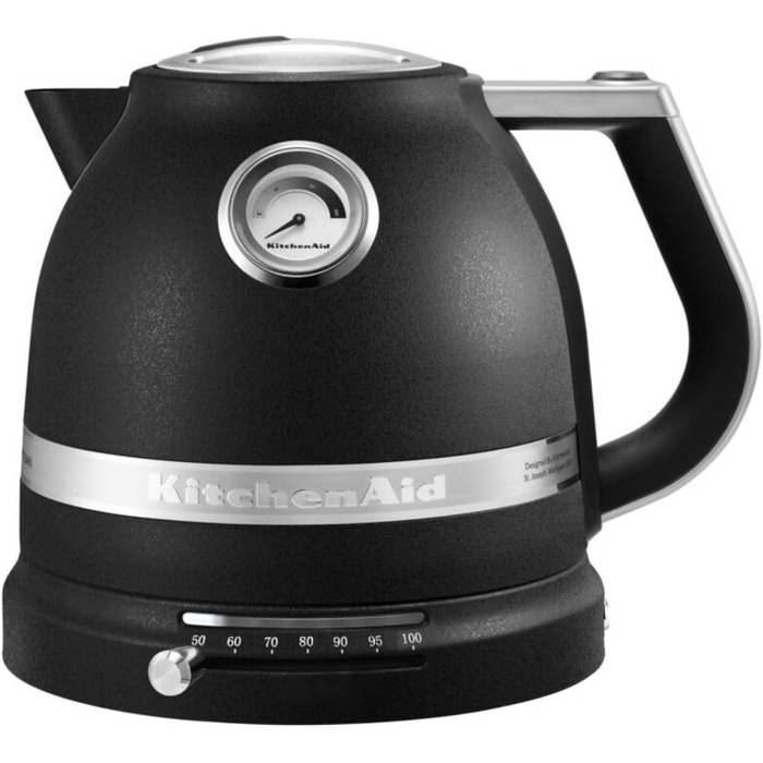 Електричний чайник KitchenAid з регулюванням температури 50-100°C, 1,5L, нержавіюча сталь (Empire)
