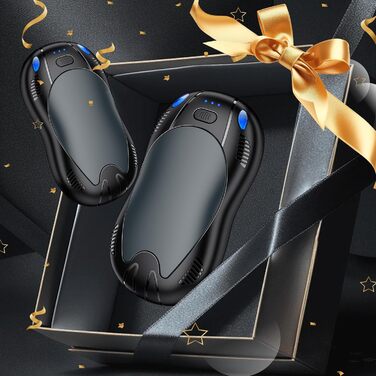 Електричний грілка для рук FANDLISS 10000mAh, 2 шт., з магнітним кріпленням, 3 режими нагріву, для кемпінгу та відпочинку на природі