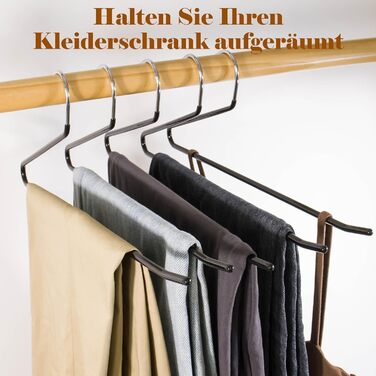 Чохли для штанів SOULNAMAN, 30 шт., металеві, чорні, 36 см, з антиковзкими рифленнями