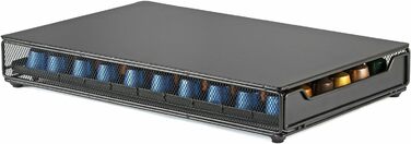 Тримач для капсул кави, ящик для зберігання Nespresso, місткість 60 шт, червоний, однотонний (Getaway Solids)