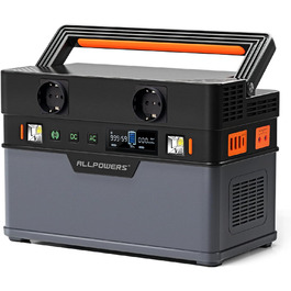 Портативна електростанція ALLPOWERS S700, ємністю 606 Wh, номінальна потужність 700 W, пікова потужність 1400 W