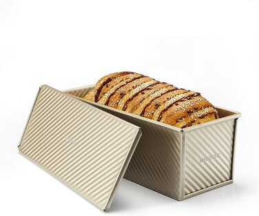 Форма для випікання хліба Monfish 1000 г 34x13,5x12 см золотиста