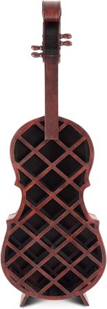 Стеллаж для вина Stradivino на 21 пляшку: дерев'яний винний ретро-стенд, ручної роботи, висота 135 см