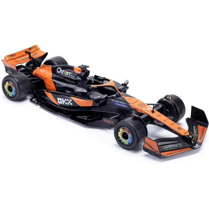 Модель Ferrari F1 F1-75 RC (1:18) - Автомобіль на радіокеруванні Формула 1 2022 (Leclerc/Sainz) + McLaren MCL38 (1:14)