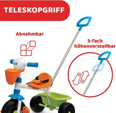 Триколісний велосипед Chicco 4 в 1: від 6 місяців до 4 років, біло-блакитний