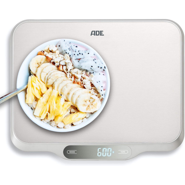 Кухонні ваги ADE з великою платформою 26x31 см, до 15 кг | Ідеально для випічки, пакування та м'яса
