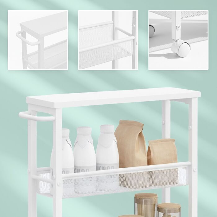 Органайзер Relaxdays для ванної кімнати з 4 ярусами